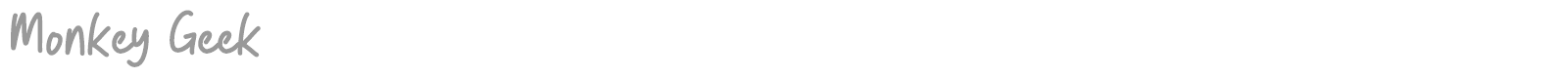 Monkey Geek font preview